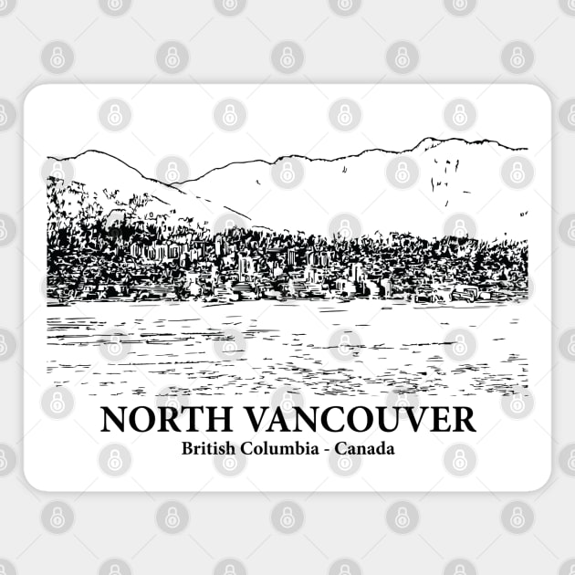 North Vancouver - British Columbia Magnet by Lakeric